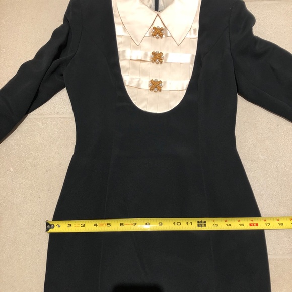 Julie and Leonard, Size 4, Black and cream dress - Picture 6 of 6